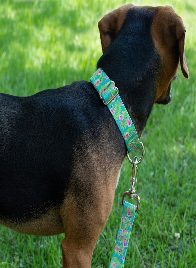 كانتري بروك ديزاين طوق مارتينجال عريض للكلاب من Country Brook Petz - HossFit Jr - مجموعة Critter Corner التي تتميز بتصميمات مستوحاة من المخلوقات (فلامنجو، متوسط) - Image 3